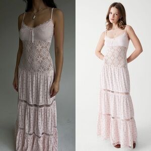 Frankie’s Bikinis Vineyard Crochet Floral Maxi Dress